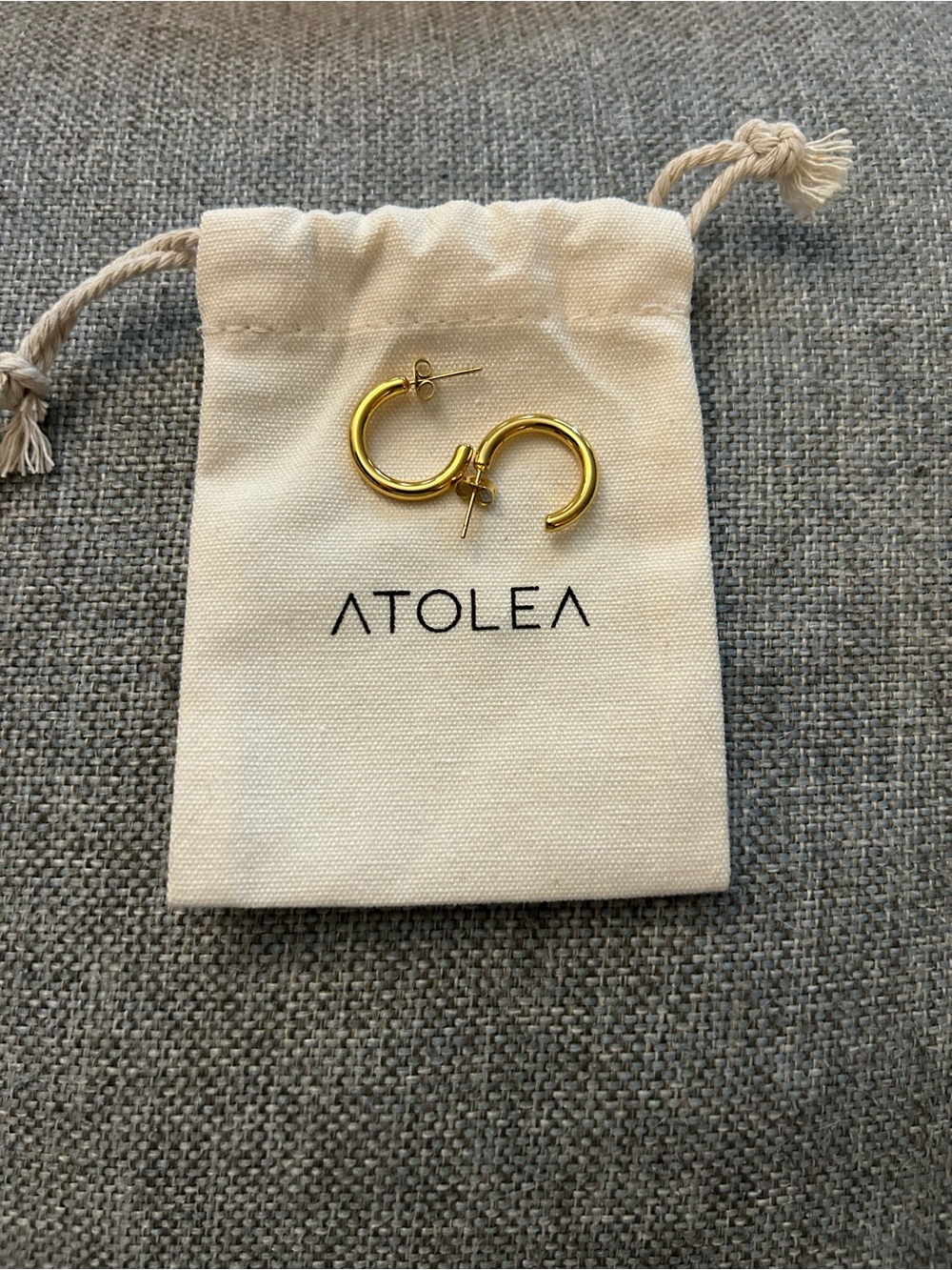 Atolea Gold Hoop Earrings